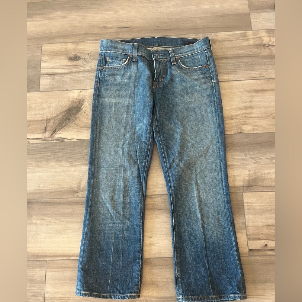 Citizens Of Humanity Women Jeans Kelly 063 Low Waist Cropped stretch blue size26